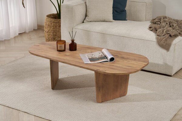 Hanah Home Coffee Table Atlantic Pine Ovalis - Atlantic Pine