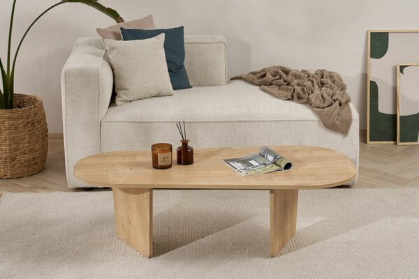 Hanah Home Dohányzóasztal Oak Ovalis - Tölgy