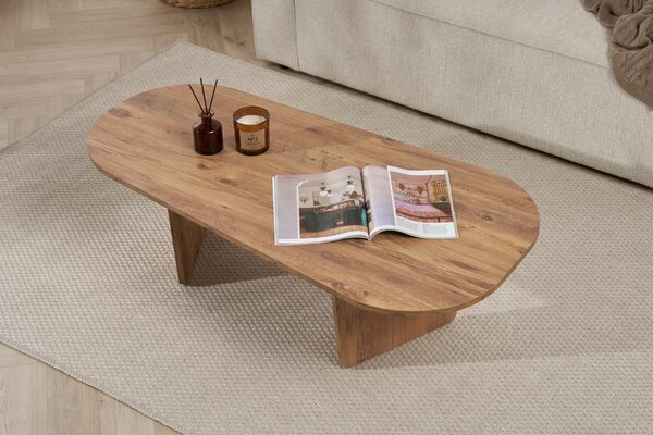 Hanah Home Coffee Table Atlantic Pine Ovalis - Atlantic Pine