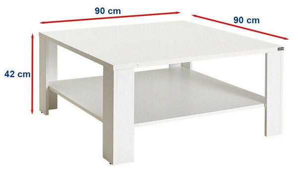 Hanah Home Dohányzóasztal Fehér Shp-690-Dd-1