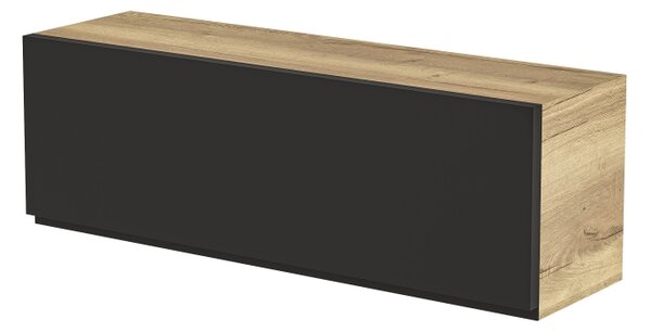 Loftia vízszintes felakasztható szekrény - artisan-tölgy/fekete matt