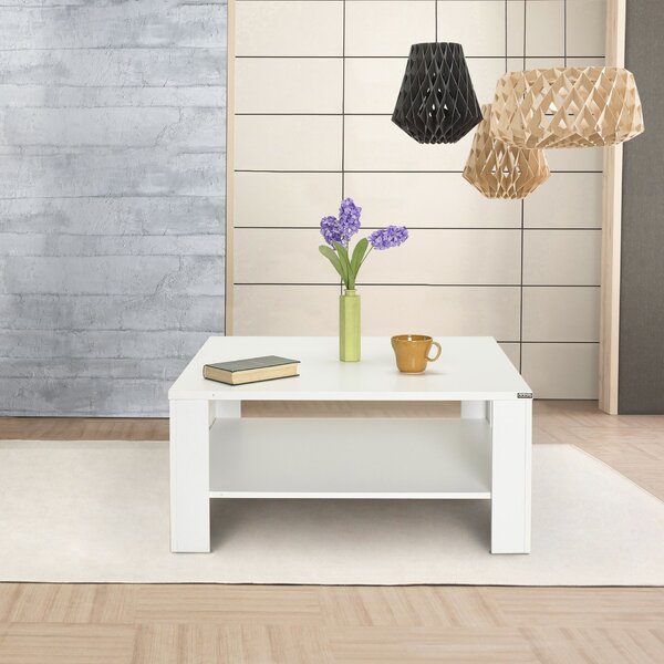 Hanah Home Dohányzóasztal Fehér Shp-690-Dd-1