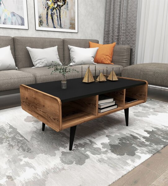 Hanah Home Coffee Table Light Walnut Line - Light Walnut
