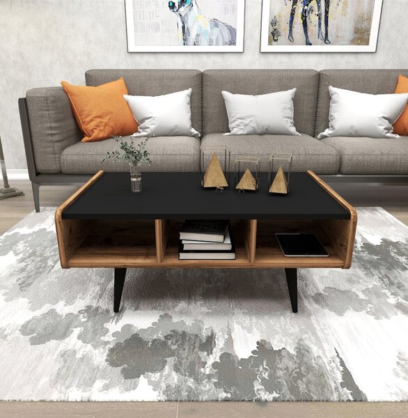 Hanah Home Coffee Table Light Walnut Line - Light Walnut
