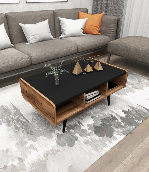Hanah Home Coffee Table Light Walnut Line - Light Walnut