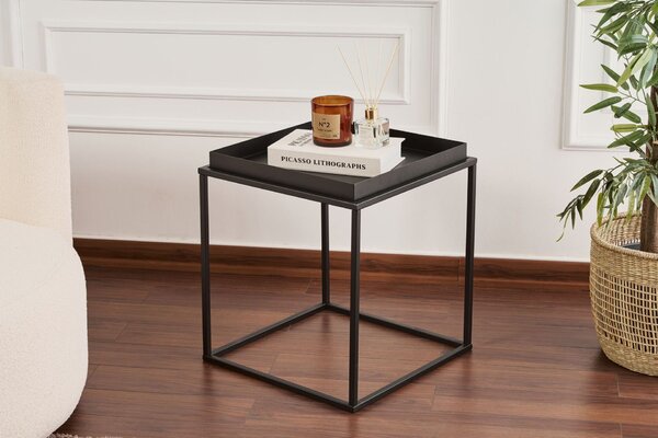 Hanah Home Dohányzóasztal Fekete Shb-018