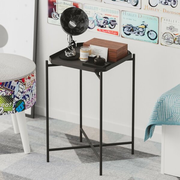 Hanah Home Fekete Dohányzóasztal Shb-008