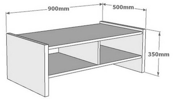 Hanah Home Coffee Table Travertine Pera - Travertine