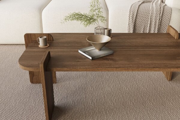 Hanah Home Coffee Table Walnut Lovge - Walnut