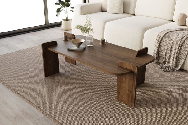 Hanah Home Coffee Table Walnut Lovge - Walnut