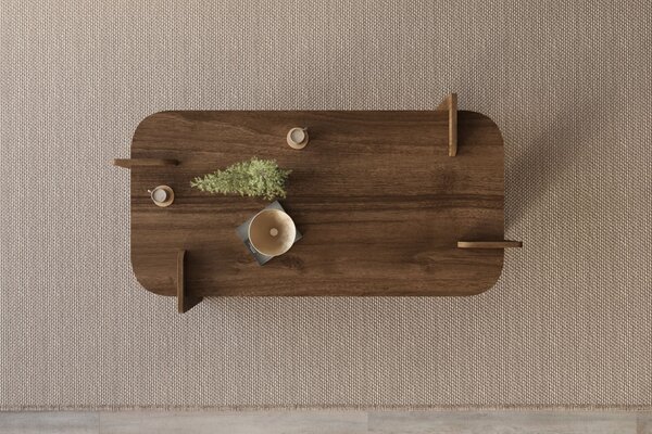 Hanah Home Coffee Table Walnut Lovge - Walnut