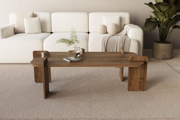 Hanah Home Coffee Table Walnut Lovge - Walnut