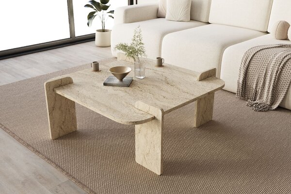 Hanah Home Coffee Table Travertine Woog - Travertine