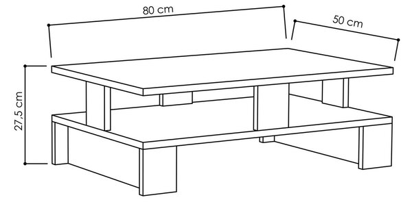 Hanah Home Coffee Table Anthracite Mansu - Anthracite