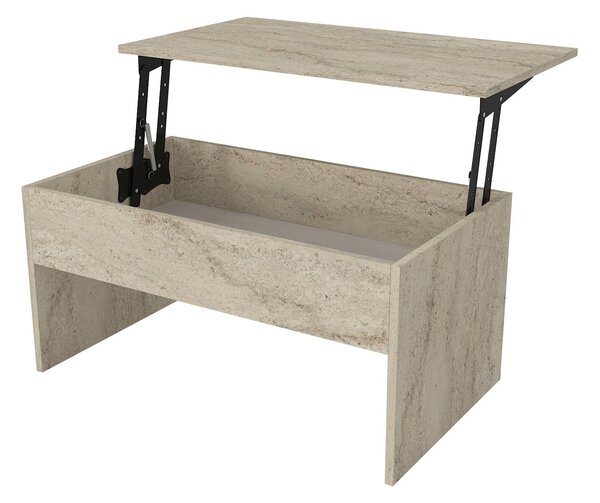 Hanah Home Coffee Table Travertine Akilli