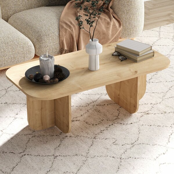 Hanah Home Coffee Table Sapphire Oak Becaj - Sapphire Oak