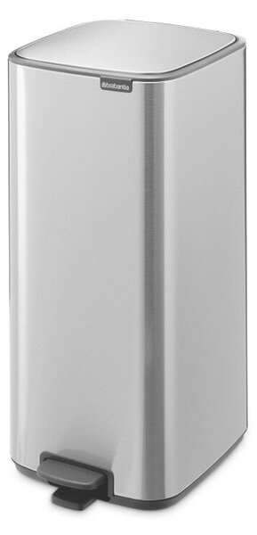 Szemétkosár Brabantia Bo Pedal 1010144, 30 L, Lágy zárás, Csúszásgátló talp, Ujjlenyomat-álló, Rozsdamentes acél/Matt