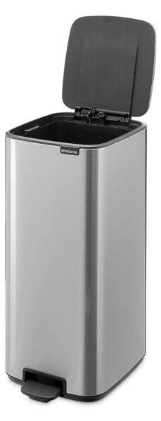 Szemétkosár Brabantia Bo Pedal 1010144, 30 L, Lágy zárás, Csúszásgátló talp, Ujjlenyomat-álló, Rozsdamentes acél/Matt
