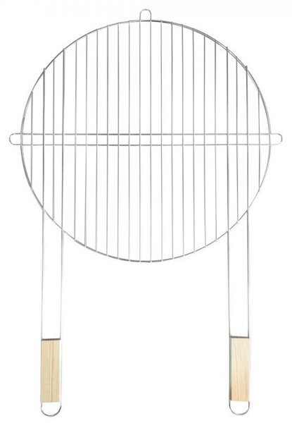 Kerek grillrács fa fogantyúval 51 cm