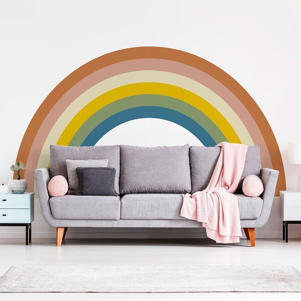 Gyerek falmatrica 150x90 cm Pastel Rainbow – Ambiance