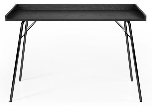 Íróasztal tölgyfa asztallappal 52x115 cm Rayburn – Woodman