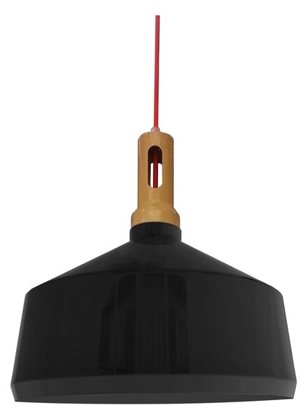 Fekete függőlámpa fém búrával ø 26 cm Robinson – Candellux Lighting