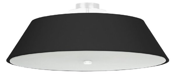 Fekete mennyezeti lámpa üveg búrával ø 60 cm Hektor - Nice Lamps