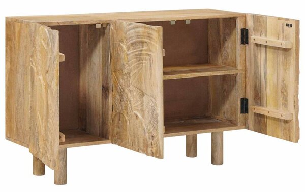 Széf 100 x 30 x 65 cm Tömör Mangófa és Műszaki Fa