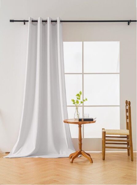 OXFORD LIGHT fehér függöny 140x250 cm Felfüggesztés: Hullámos sínszalag