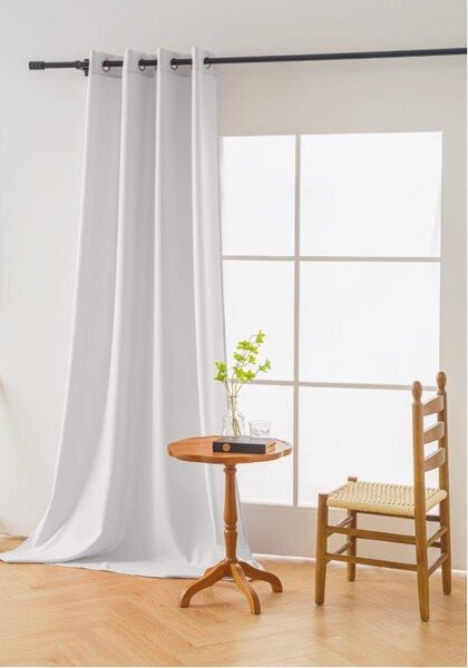 OXFORD LIGHT fehér függöny 140x250 cm Felfüggesztés: Hullámos sínszalag
