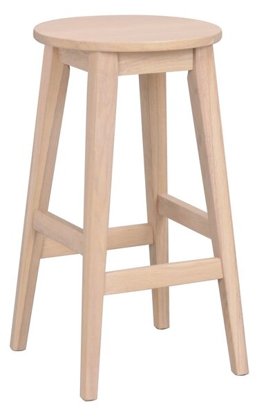 Natúr színű tölgyfa bárszék (ülésmagasság 65 cm) Austin – Rowico