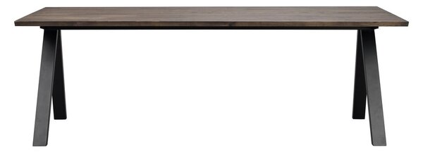 Bővíthető étkezőasztal tölgyfa asztallappal 220x100 cm Carradale - Rowico