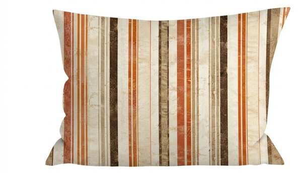 Flanel párnahuzat LEAVES & STRIPES 50x70 cm, színes