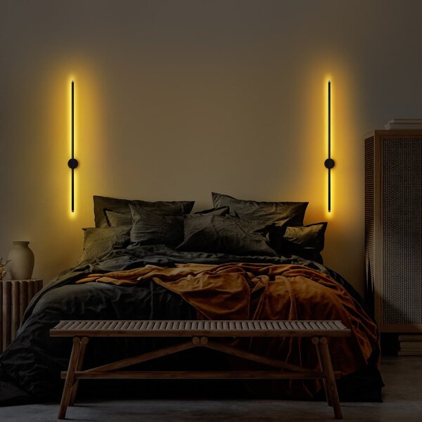 Fekete LED fali lámpa Sword – Opviq lights