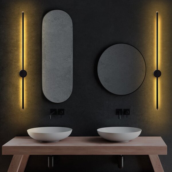 Fekete LED fali lámpa Sword – Opviq lights