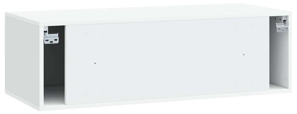 Fali TV szekrény Fehér 98 x 41 x 30 cm Szerelt Fa