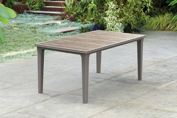 Keter Deco Futura 160 ashwood / cappuccino kerti asztal