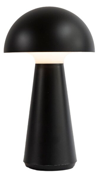 Fekete kültéri asztali lámpa USB-vel Sam – Sirius