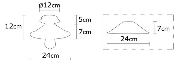 Bronzszínű mennyezeti lámpa fém búrával ø 24 cm Berceste – Opviq lights