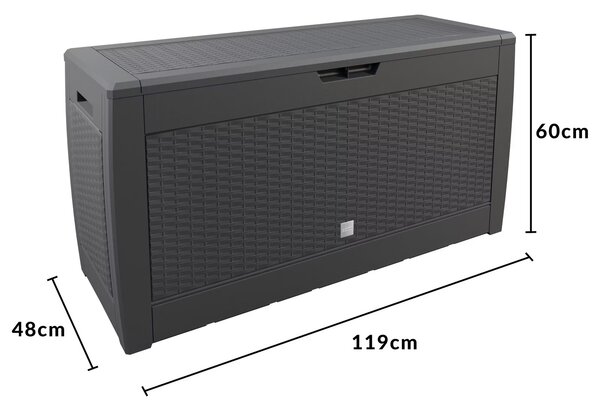 Deuba Tárolódoboz Rato 310 l - antracit