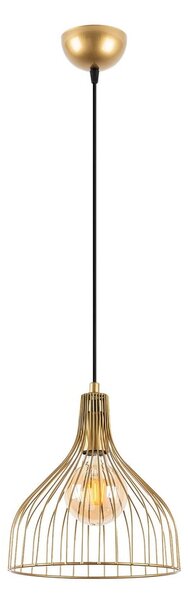 Aranyszínű függőlámpa fém búrával ø 25 cm Cafu – Opviq lights