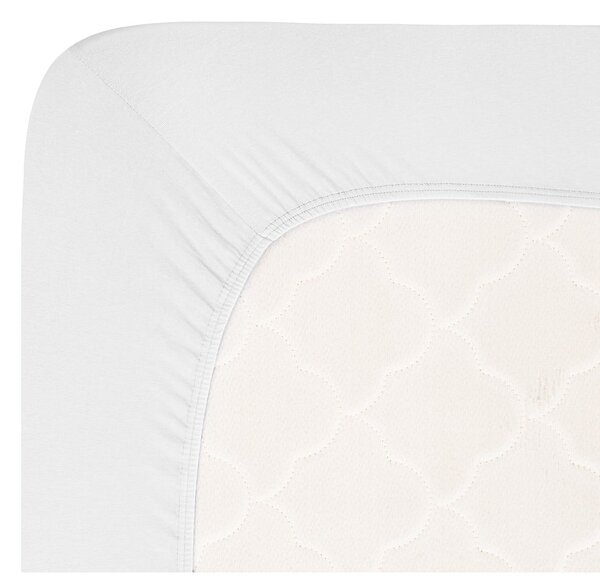 Fehér gumis jersey lepedő 180x200 cm Boxspring – Andrea Simone