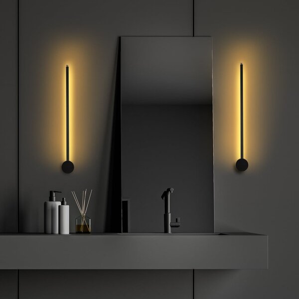 Fekete LED fali lámpa Sword – Opviq lights