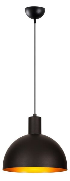 Fekete-aranyszínű függőlámpa fém búrával ø 30 cm Sivani – Opviq lights