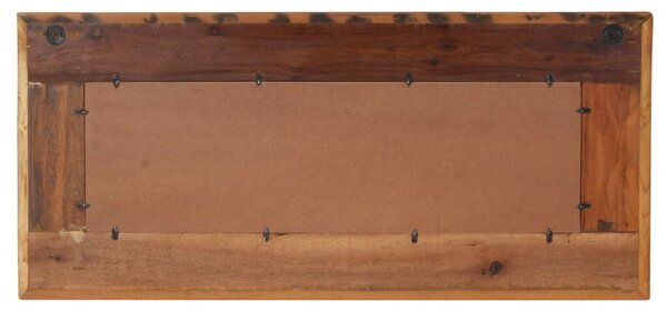 Tömör újrahasznosított fa tükör Buddha burkolattal 110 x 50 cm