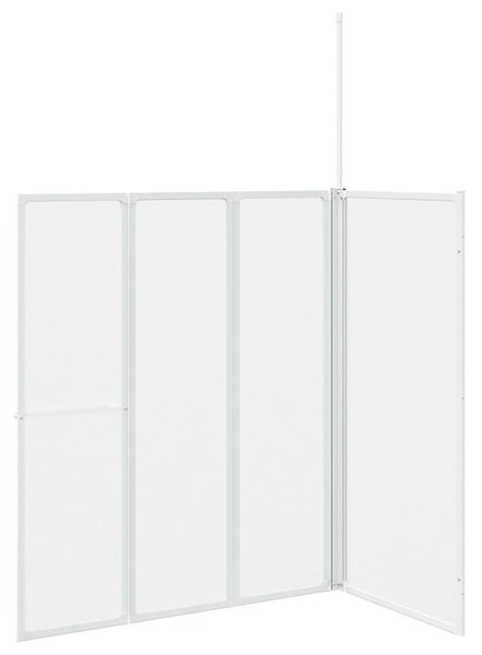 4 paneles összehajtható L formájú kádparaván 70 x 120 x 137 cm