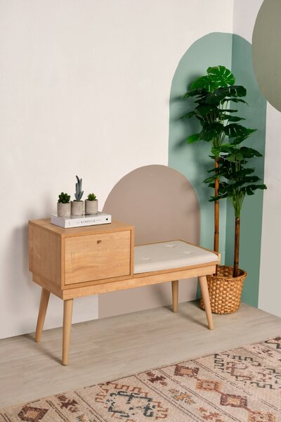 Hanah Home Bench Oak Cream Urban