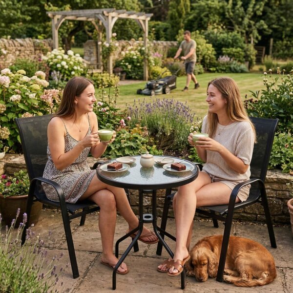 Funfit Garden 2 személyes Balkon szett - fekete