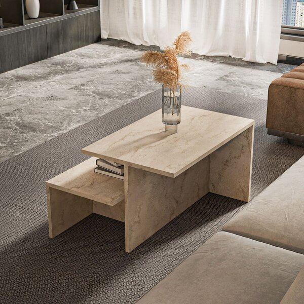 Hanah Home Fészekasztal (2 darabos) Travertine Twins - Travertin