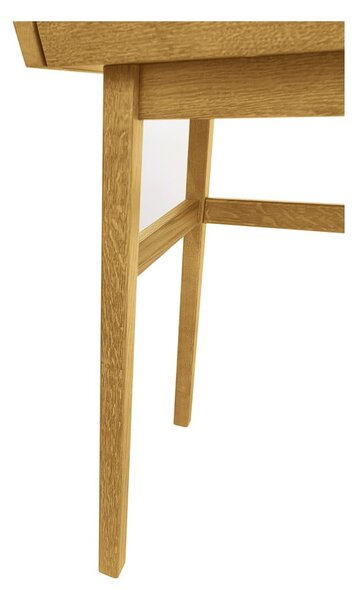 Szekreter típusú íróasztal tölgyfa dekorral 44x115 cm Carteret – Woodman